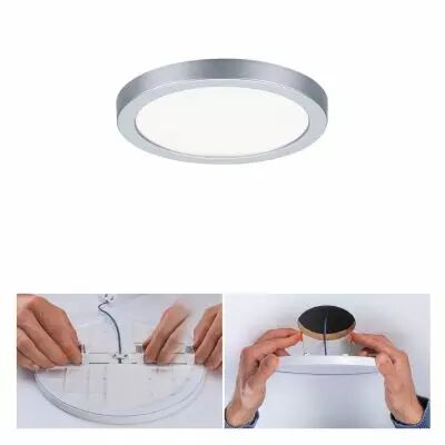 VariFit Panneau encastr� LED Areo IP44 rond 118mm 850lm 4000K Chrome mat (93037)