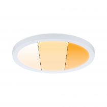 VariFit Panneau encastré LED Areo IP44 rond 175mm 1700lm 2000 - 4000K Blanc dépoli (92989)