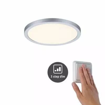 VariFit Panneau encastr� LED Areo IP44 rond 175mm 1800lm 3000K Chrome mat (93051)