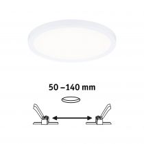VariFit Panneau encastré LED Areo IP44 rond 175mm 1800lm 4000K Blanc (93036)