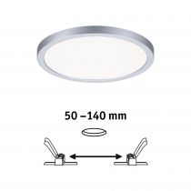 VariFit Panneau encastré LED Areo IP44 rond 175mm 1800lm 4000K Chrome mat (93038)