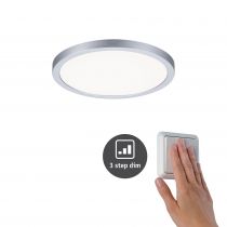 VariFit Panneau encastré LED Areo IP44 rond 175mm 1800lm 4000K Chrome mat (93057)