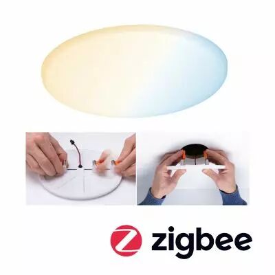 VariFit Panneau encastr� LED Veluna IP44 rond 185mm 1600lm Tunable White Satin� (95386)