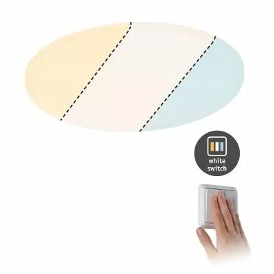 VariFit Panneau encastr� LED Veluna IP44 rond 215mm 1900lm White Switch Transparent (95382)