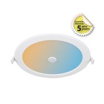VEGA DOWNLIGHT DIAM 240MM 22W CCT IP44/IP20 IK06 DETEC IR 5ANS  (400014)