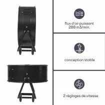 Ventilateur de sol - inclinable - 75 cm (30\ ) (CFAN0475)