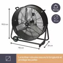 Ventilateur de sol - inclinable - 75 cm (30\ ) (CFAN0475)
