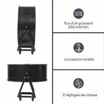 Ventilateur de sol inclinable 60 cm (24\ ) (CFAN0460)