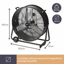 Ventilateur de sol inclinable 60 cm (24\ ) (CFAN0460)