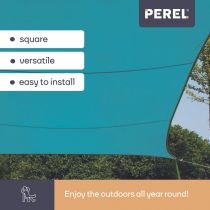 VOILE SOLAIRE - CARRÉ 3.6 x 3.6 m, COULEUR : BLEU CIEL