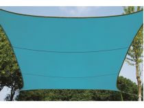 VOILE SOLAIRE - CARRÉ 3.6 x 3.6 m, COULEUR : BLEU CIEL