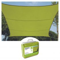 VOILE SOLAIRE - CARRÉ 3.6 x 3.6 m, couleur: vert lime