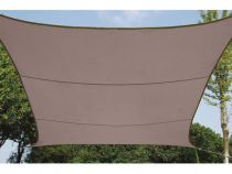 VOILE SOLAIRE - CARRÉ 5 x 5 m, couleur: gris taupe