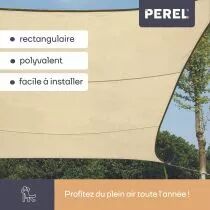 VOILE SOLAIRE - RECTANGULAIRE - 2 x 3 m - COULEUR : CR&Egrave;ME (GSS4320CR)