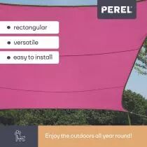 VOILE SOLAIRE - RECTANGULAIRE - 2 x 3 m - COULEUR: FUCHSIA (GSS4320FU)