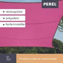 VOILE SOLAIRE - RECTANGULAIRE - 2 x 3 m - COULEUR: FUCHSIA (GSS4320FU)