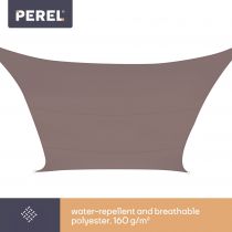 VOILE SOLAIRE - RECTANGULAIRE - 2 x 3 m - COULEUR: GRIS TAUPE (GSS4320TA)