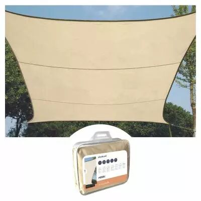 VOILE SOLAIRE - RECTANGULAIRE - 4 x 3 m - COULEUR : CR�ME (GSS4430CR)