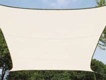 VOILE SOLAIRE - RECTANGULAIRE - 4 x 3 m - COULEUR : CRÈME (GSS4430CR)
