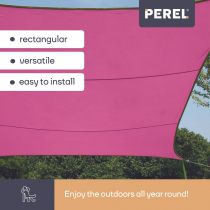 VOILE SOLAIRE - RECTANGULAIRE - 4 x 3 m - COULEUR: FUCHSIA (GSS4430FU)