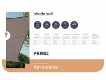 VOILE SOLAIRE - RECTANGULAIRE - 4 x 3 m - COULEUR: GRIS TAUPE (GSS4430TA)
