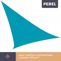 VOILE SOLAIRE - TRIANGLE 3.6 x 3.6 x 3.6 m, COULEUR : BLEU CIEL