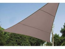 VOILE SOLAIRE - TRIANGLE 3.6 x 3.6 x 3.6 m, couleur: gris taupe