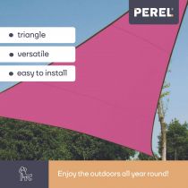 VOILE SOLAIRE - TRIANGLE 5 x 5 x 5 m, couleur: fuchsia
