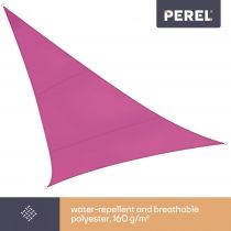 VOILE SOLAIRE - TRIANGLE 5 x 5 x 5 m, couleur: fuchsia