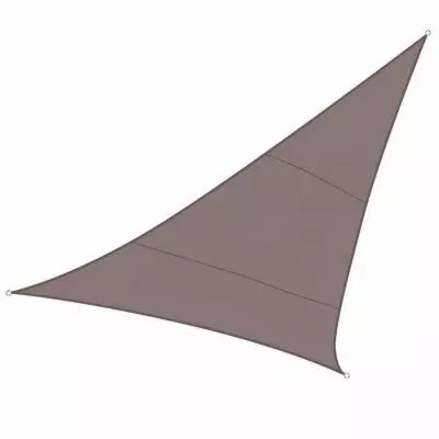 VOILE SOLAIRE - TRIANGLE 5 x 5 x 5 m, couleur: gris taupe