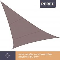 VOILE SOLAIRE - TRIANGLE 5 x 5 x 5 m, couleur: gris taupe