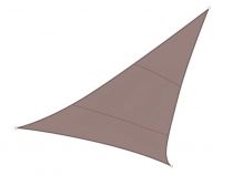 VOILE SOLAIRE - TRIANGLE 5 x 5 x 5 m, couleur: gris taupe