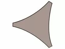 VOILE SOLAIRE - TRIANGLE 5 x 5 x 5 m, couleur: gris taupe
