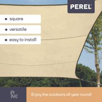 Voile solaire carré - 3.6 x 3.6m, couleur: crème (GSS4360)
