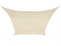 Voile solaire carré - 3.6 x 3.6m, couleur: crème (GSS4360)