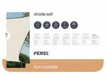 Voile solaire carr&eacute; - 3.6 x 3.6m, couleur: cr&egrave;me (GSS4360)