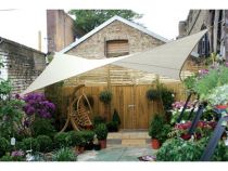 Voile solaire carré - 5 x 5m, couleur: crème (GSS4500)
