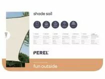 Voile solaire carr&eacute; - 5 x 5m, couleur: cr&egrave;me (GSS4500)