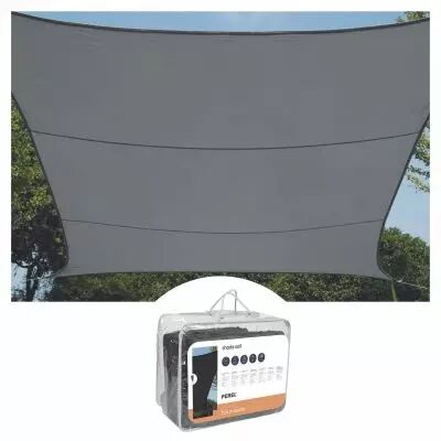 VOILE SOLAIRE PERM�ABLE - CARR� - 3.6 x 3.6 m - COULEUR: ANTHRACITE (GSS4360PEC)
