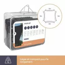 VOILE SOLAIRE PERM&Eacute;ABLE - CARR&Eacute; - 5 x 5 m - COULEUR: ANTHRACITE (GSS4500PEC)
