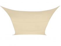 Voile solaire perméable - carré 3.6 x 3.6m, couleur:  beige (GSS4360PE)
