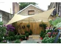 Voile solaire perm&eacute;able - carr&eacute; 3.6 x 3.6m, couleur:  beige (GSS4360PE)
