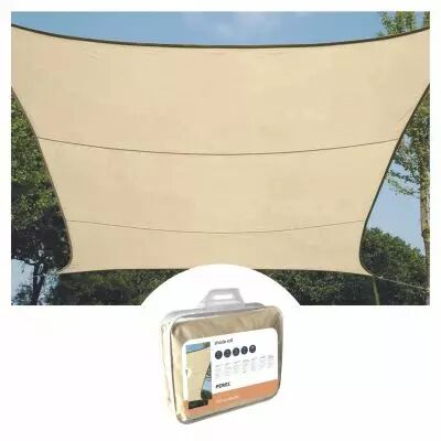 Voile solaire perm�able - carr� 5 x 5m, couleur: beige (GSS4500PE)