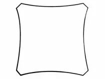 Voile solaire perm&eacute;able - carr&eacute; 5 x 5m, couleur: beige (GSS4500PE)