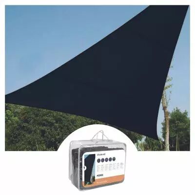 VOILE SOLAIRE PERM�ABLE - TRIANGLE - 3.6 x 3.6 x 3.6 m - COULEUR: ANTHRACITE (GSS3360PEC)