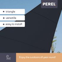 VOILE SOLAIRE PERMÉABLE - TRIANGLE - 5 x 5 x 5 m - COULEUR: ANTHRACITE (GSS3500PEC)