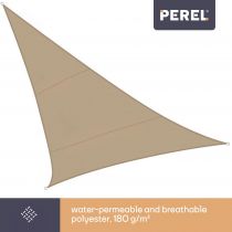 Voile solaire perméable - triangle 3.6 x 3.6 x 3.6m, couleur: beige (GSS3360PE)