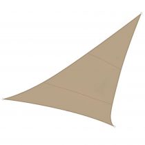 Voile solaire perméable - triangle 5 x 5 x 5m, couleur: beige (GSS3500PE)