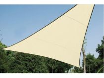 Voile solaire perméable - triangle 5 x 5 x 5m, couleur: beige (GSS3500PE)
