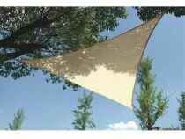 Voile solaire perm&eacute;able - triangle 5 x 5 x 5m, couleur: beige (GSS3500PE)